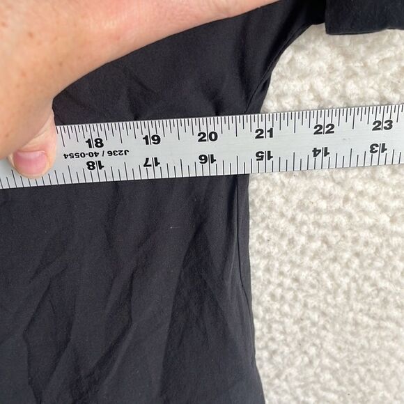 Madewell‎ Collared Button-Front Mini Shirtdress Womens XS Black - Picture 9 of 11